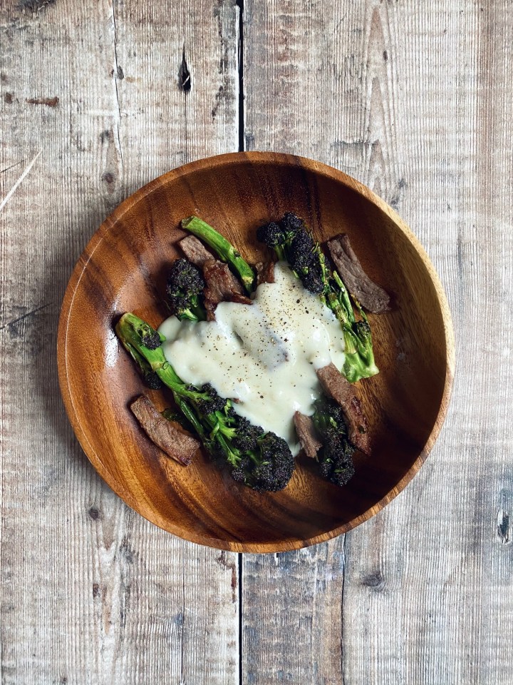 Purple Sprouting Broccoli with Stilton&nbsp;Sauce
